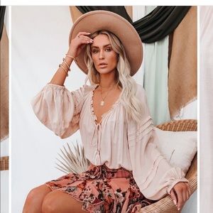Keep On Movin’ Tassel Bodysuit - Blush